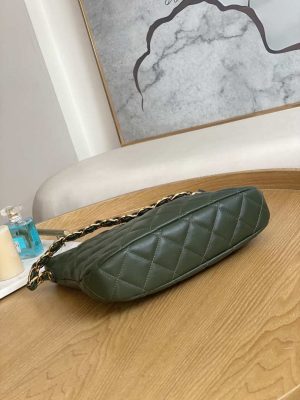 chanel as3631 2022 new hippie underarm bag shoulder bag dark green 007 luxibags.ru .jpg