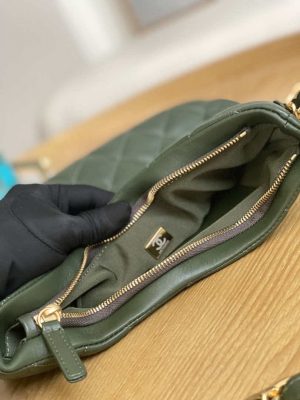 chanel as3631 2022 new hippie underarm bag shoulder bag dark green 008 luxibags.ru .jpg