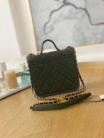 chanel as3652 small flap bag with top handle calfskin gold tone metal dark green 002 luxibags.ru .jpg