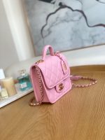 chanel as3652 small flap bag with top handle calfskin gold tone metal pink 003 luxibags.ru .jpg