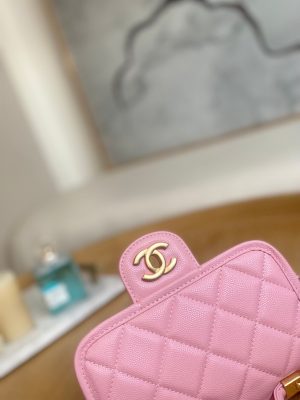 chanel as3652 small flap bag with top handle calfskin gold tone metal pink 004 luxibags.ru .jpg