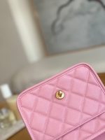 chanel as3652 small flap bag with top handle calfskin gold tone metal pink 007 luxibags.ru .jpg