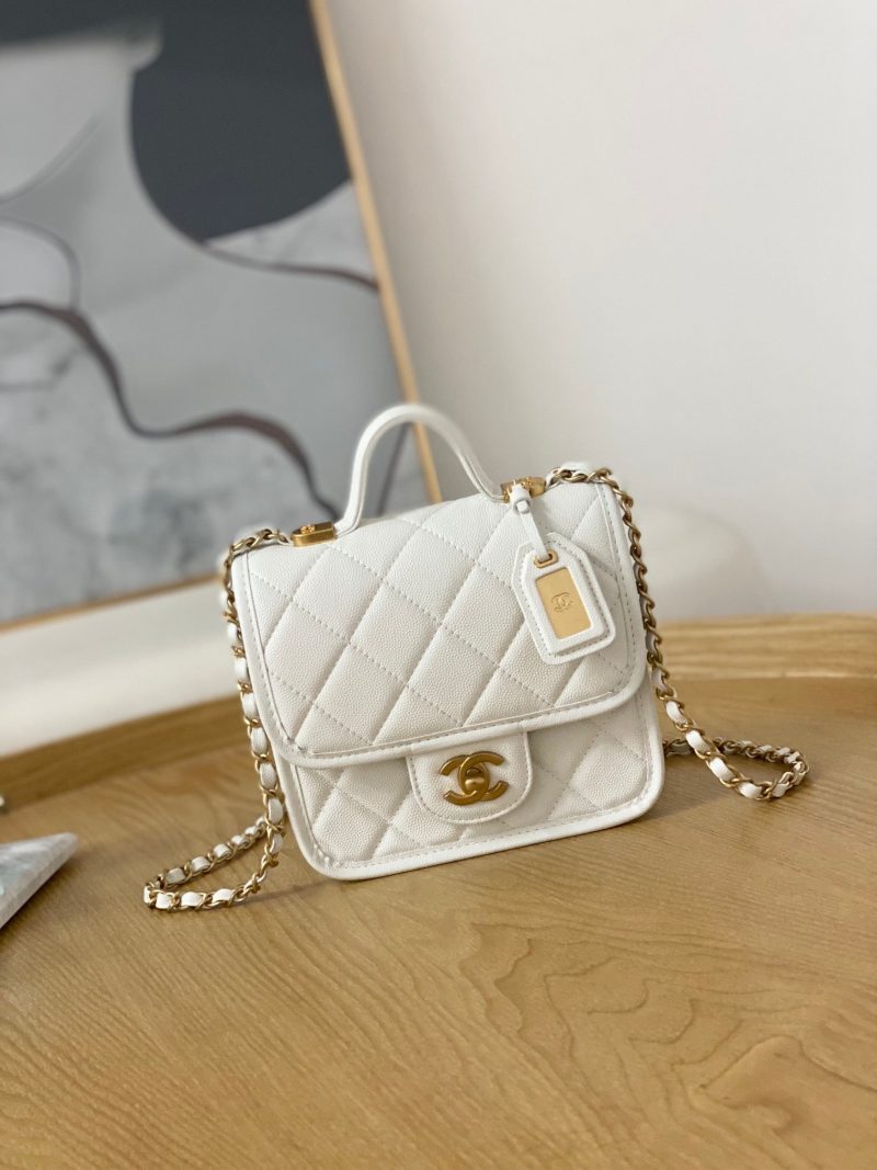 chanel as3652 small flap bag with top handle calfskin gold tone metal white 001 luxibags.ru .jpg