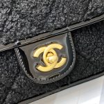 chanel as3652 small flap bag with top handle cotton wool tweed gold tone metal black 007 luxibags.ru .jpg