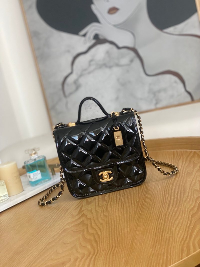 chanel as3652 small flap bag with top handle patent calfskin gold tone metal black 001 luxibags.ru .jpg