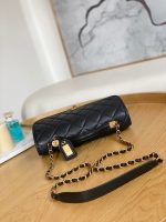 chanel as3653 small flap bag with top handle calfskin gold tone metal black 005 luxibags.ru .jpg