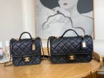 chanel as3653 small flap bag with top handle calfskin gold tone metal black 010 luxibags.ru .jpg