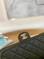chanel as3653 small flap bag with top handle calfskin gold tone metal dark green 004 luxibags.ru .jpg