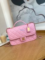 chanel as3653 small flap bag with top handle calfskin gold tone metal pink 001 luxibags.ru .jpg