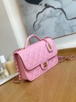 chanel as3653 small flap bag with top handle calfskin gold tone metal pink 003 luxibags.ru .jpg