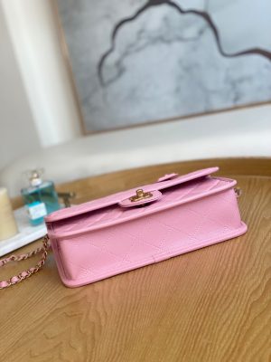 chanel as3653 small flap bag with top handle calfskin gold tone metal pink 006 luxibags.ru .jpg