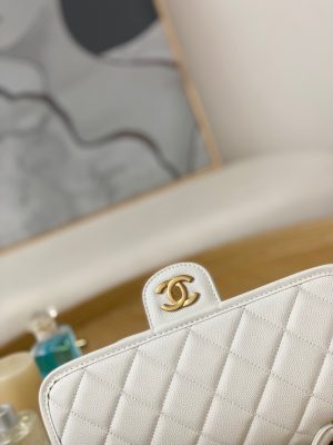 chanel as3653 small flap bag with top handle calfskin gold tone metal white 003 luxibags.ru .jpg
