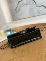 chanel as3653 small flap bag with top handle patent calfskin gold tone metal black 006 luxibags.ru .jpg