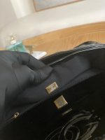 chanel as3653 small flap bag with top handle patent calfskin gold tone metal black 008 luxibags.ru .jpg