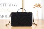 chanel as3653 small flap bag with top handle wool tweed gold tone metal black 004 luxibags.ru .jpg