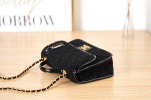 chanel as3653 small flap bag with top handle wool tweed gold tone metal black 005 luxibags.ru .jpg