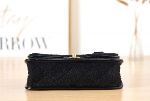 chanel as3653 small flap bag with top handle wool tweed gold tone metal black 006 luxibags.ru .jpg