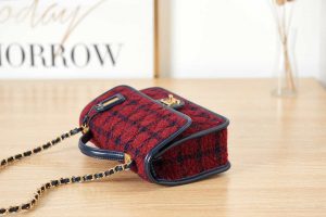 chanel as3653 small flap bag with top handle wool tweed gold tone metal red and navy blue 005 luxibags.ru .jpg