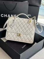 chanel as3662 large backpack calfskin gold tone metal white 001 luxibags.ru .jpg