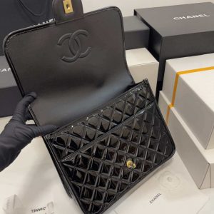 chanel as3662 large backpack patent calfskin gold tone metal black 006 luxibags.ru .jpg