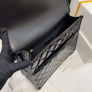 chanel as3662 large backpack patent calfskin gold tone metal black 007 luxibags.ru .jpg