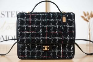 chanel as3662 large backpack wool tweed gold tone metal black 002 luxibags.ru .jpg