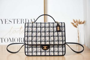 chanel as3662 large backpack wool tweed gold tone metal white 001 luxibags.ru .jpg