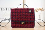chanel as3662 large backpack wool tweed gold tone metal wine red 001 luxibags.ru .jpg