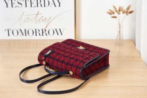 chanel as3662 large backpack wool tweed gold tone metal wine red 005 luxibags.ru .jpg