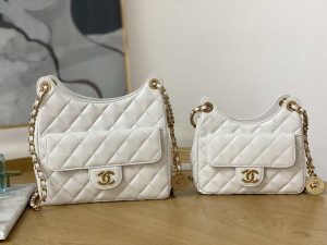 chanel as3690 hobo handbag shiny crumpled calfskin gold tone metal navy blue 001 luxibags.ru .jpg