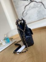 chanel as3690 hobo handbag shiny crumpled calfskin gold tone metal navy blue 004 luxibags.ru .jpg