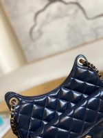 chanel as3690 hobo handbag shiny crumpled calfskin gold tone metal navy blue 006 luxibags.ru .jpg