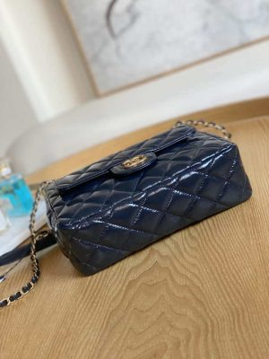 chanel as3690 hobo handbag shiny crumpled calfskin gold tone metal navy blue 007 luxibags.ru .jpg