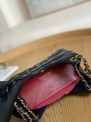 chanel as3710 small hobo handbag shiny crumpled calfskin gold tone metal navy blue 009 luxibags.ru .jpg