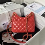 chanel as3710 small hobo handbag shiny crumpled calfskin gold tone metal red 002 luxibags.ru .jpg