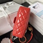 chanel as3710 small hobo handbag shiny crumpled calfskin gold tone metal red 006 luxibags.ru .jpg