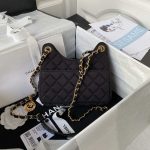 chanel as3710 small hobo handbag velvet gold tone metal black 002 luxibags.ru .jpg