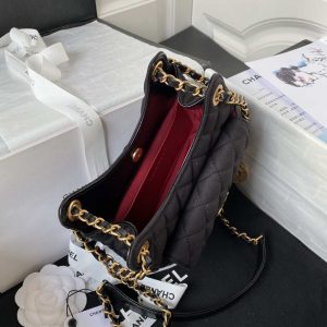 chanel as3710 small hobo handbag velvet gold tone metal black 007 luxibags.ru .jpg