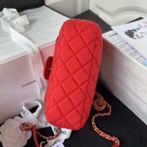 chanel as3710 small hobo handbag velvet gold tone metal red 005 luxibags.ru .jpg