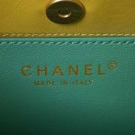 chanel as3710 small hobo handbag velvet gold tone metal yellow 008 luxibags.ru .jpg