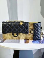 chanel as3712 large evening bag lambskin gold metal black gold 013 luxibags.ru .jpg