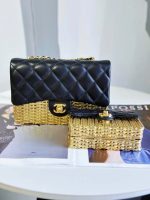 chanel as3712 large evening bag lambskin gold metal black gold 014 luxibags.ru .jpg