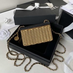 chanel as3713 small evening bag lambskin gold metal black gold 002 luxibags.ru .jpg