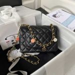chanel as3737 mini flap bag lambskin enamel gold tone metal black 002 luxibags.ru .jpg