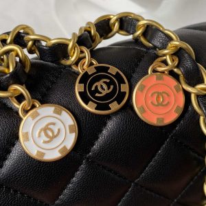 chanel as3737 mini flap bag lambskin enamel gold tone metal black 004 luxibags.ru .jpg