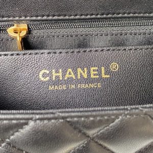chanel as3737 mini flap bag lambskin enamel gold tone metal black 008 luxibags.ru .jpg