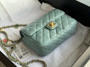 chanel as3737 mini flap bag lambskin enamel gold tone metal blue 006 luxibags.ru .jpg