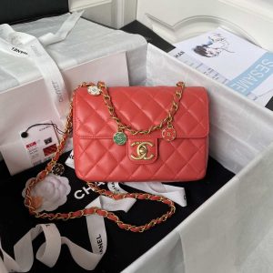 chanel as3737 mini flap bag lambskin enamel gold tone metal red 001 luxibags.ru .jpg