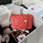 chanel as3737 mini flap bag lambskin enamel gold tone metal red 002 luxibags.ru .jpg
