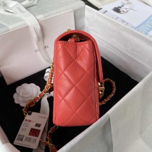 chanel as3737 mini flap bag lambskin enamel gold tone metal red 005 luxibags.ru .jpg
